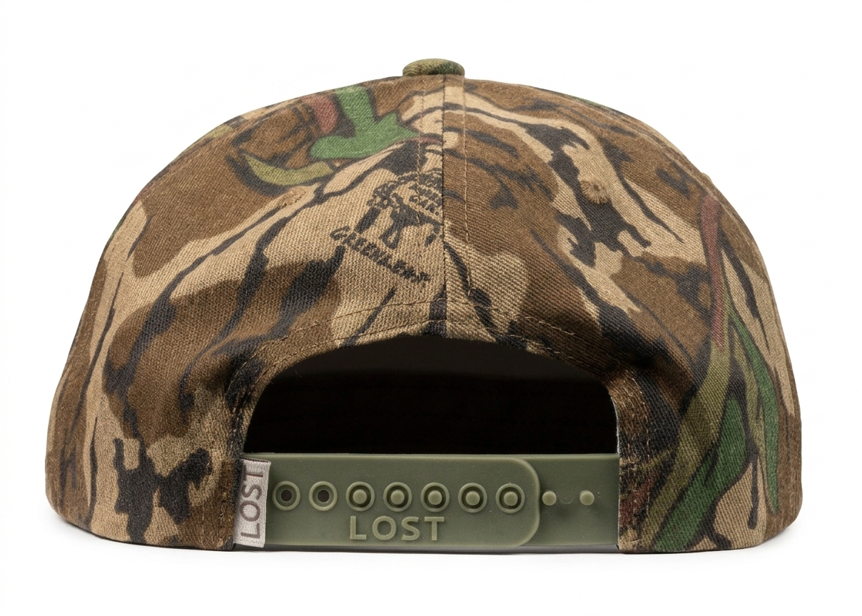 Grounded Rope Patch Hat Mossy Oak Green Leaf