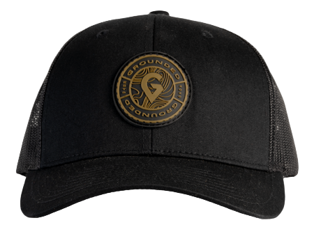 Black Icon Mesh Back Hat - Richardson 112 Style for Casual Wear