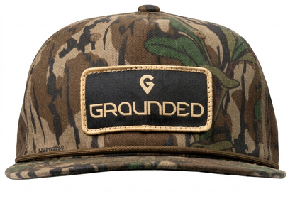 Grounded Rope Patch Hat Mossy Oak Green Leaf