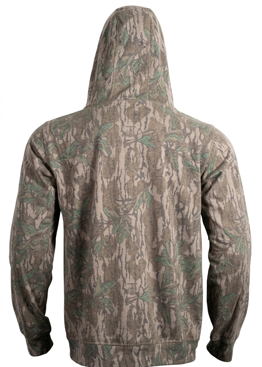 Grounded Mossy Oak Green Leaf Faded Hoodie