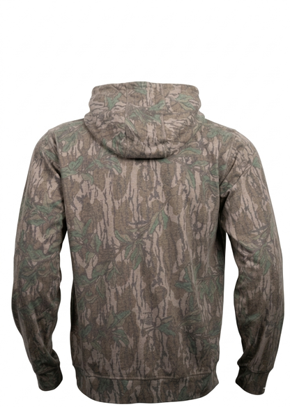 Grounded Mossy Oak Green Leaf Faded Hoodie