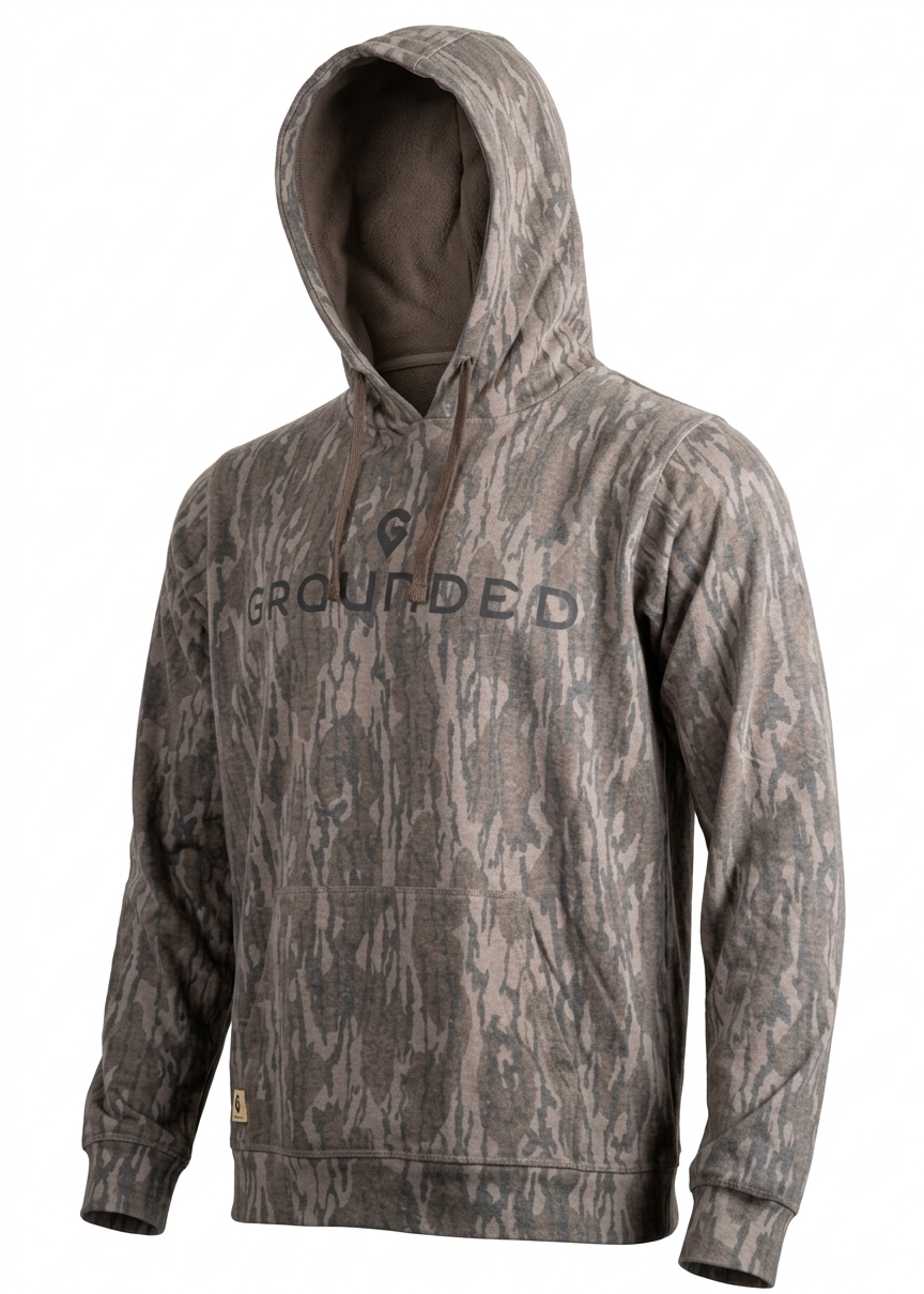 Grounded Mossy Oak Original Bottom Land Faded Hoodie