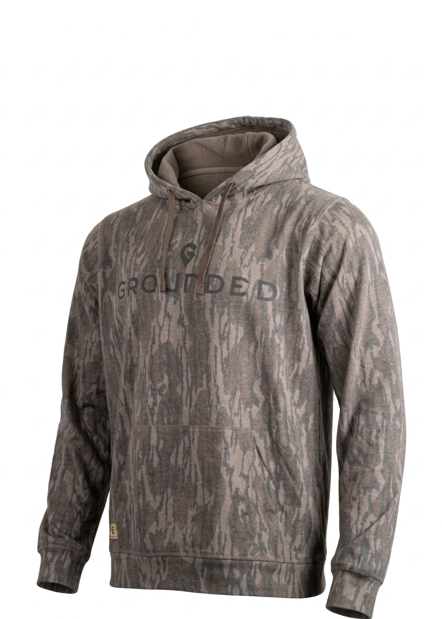 Grounded Mossy Oak Original Bottom Land Faded Hoodie