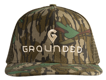 Green leaf mesh back hat