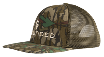 Green leaf mesh back hat