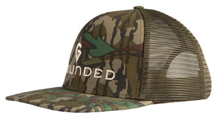 Green leaf mesh back hat